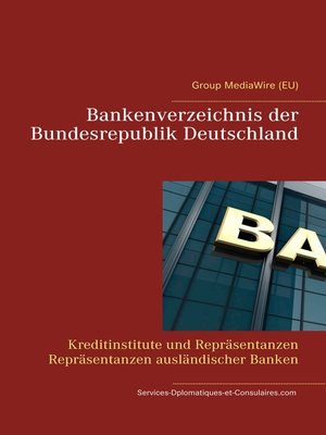 cover image of Bankenverzeichnis der Bundesrepublik Deutschland